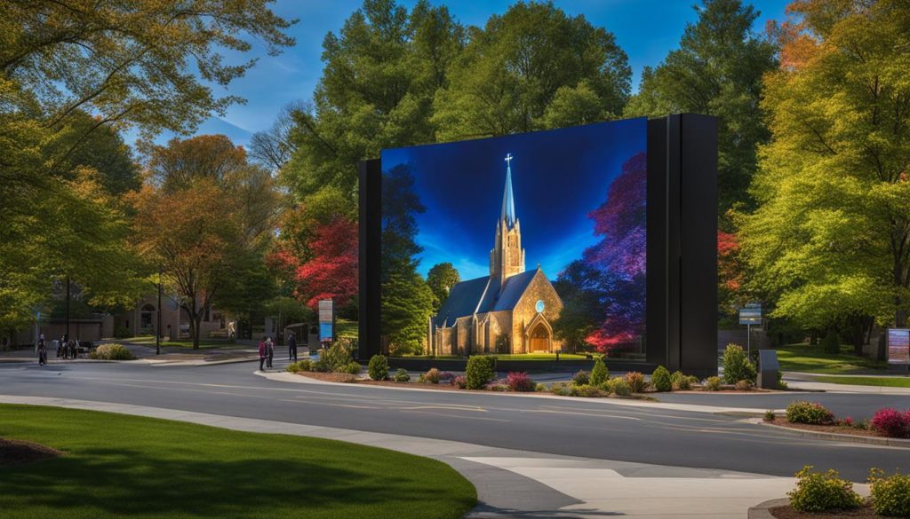 LED screen for church in Lancaster