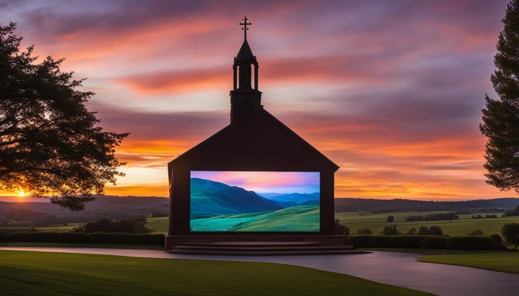 LED screen for church in Lancaster