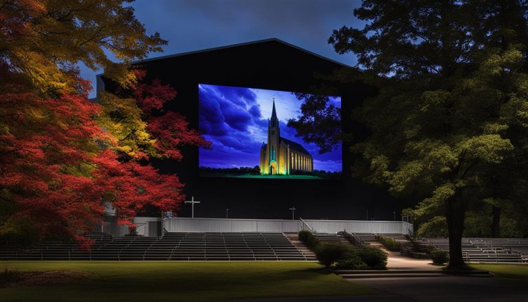 LED screen for church in Lansing