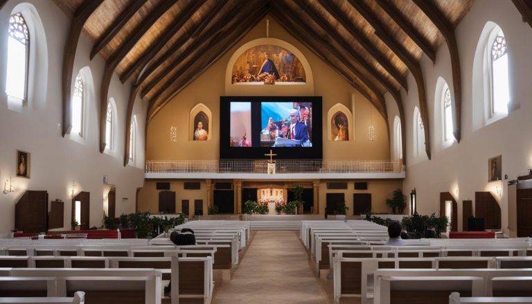 LED screen for church in Lebanon