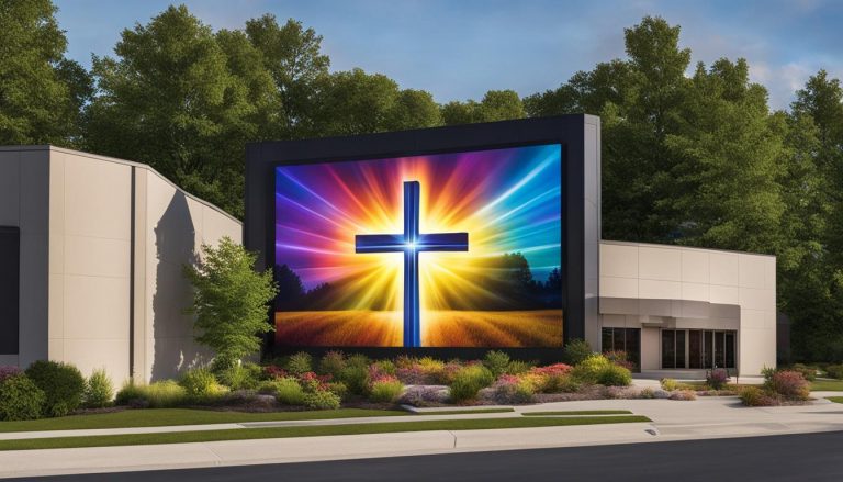 LED screen for church in Menomonee Falls