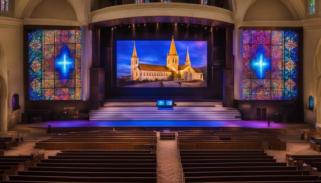 LED screen for church in Plymouth