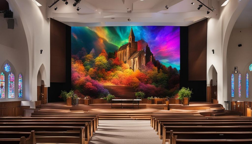 LED screen for church in Plymouth