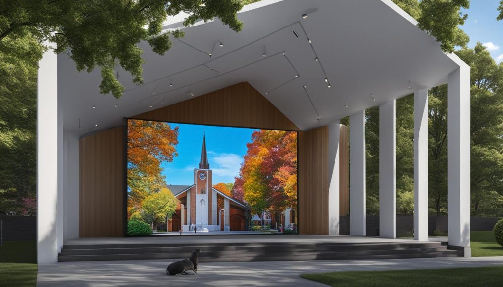 LED screen for church in Rockville