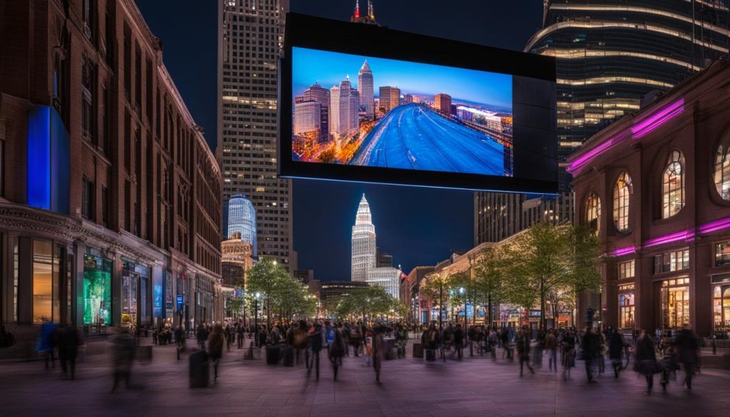 LED screen in Cleveland