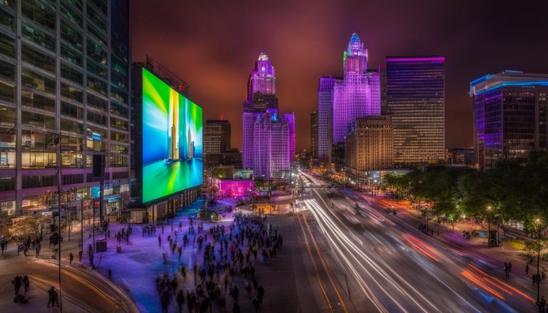 LED screen in Detroit