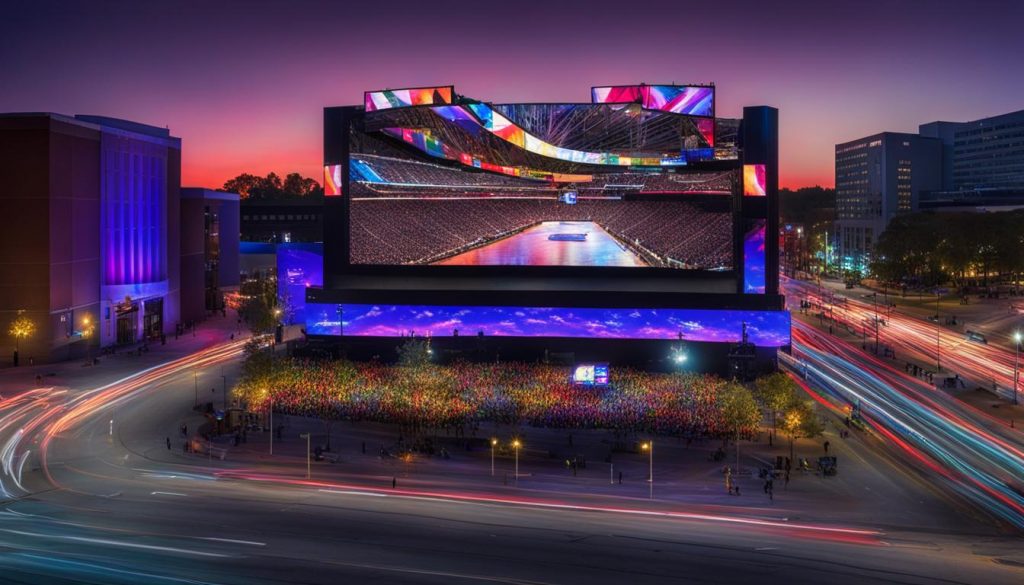 LED screen in Lansing