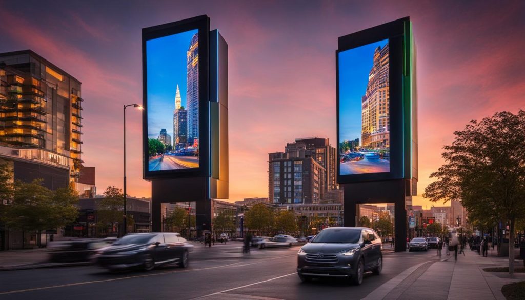 LED screen installation