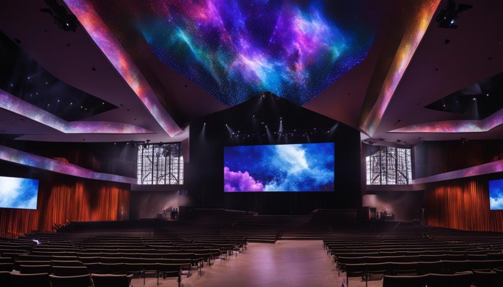 LED screen installation for churches in La Vergne