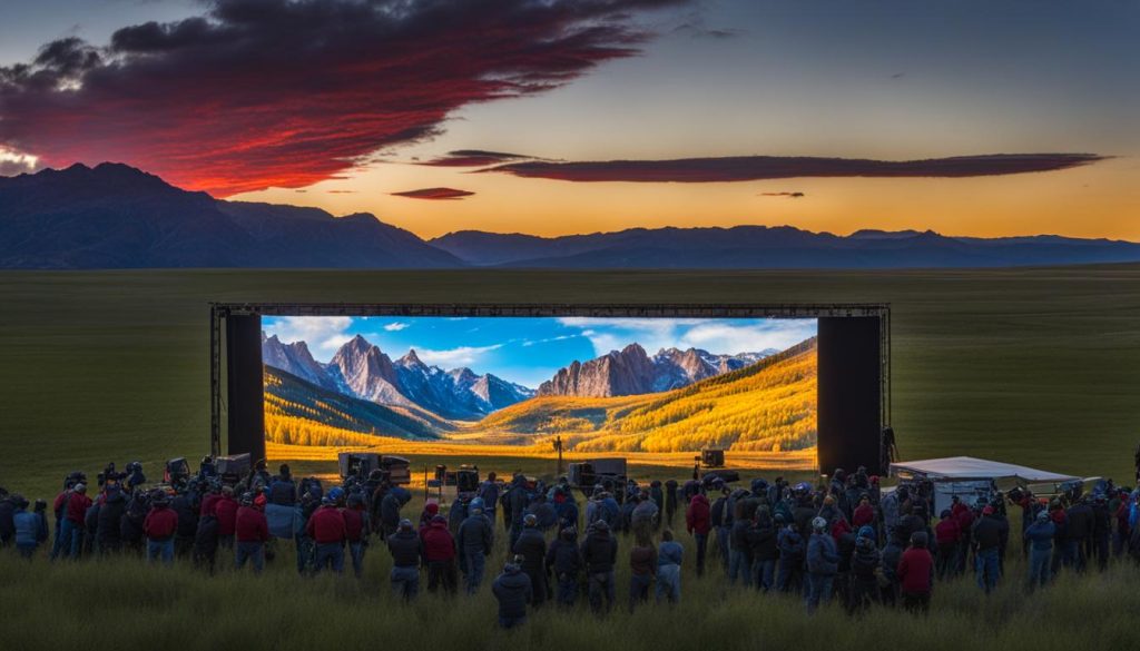 LED screen installation in Wyoming