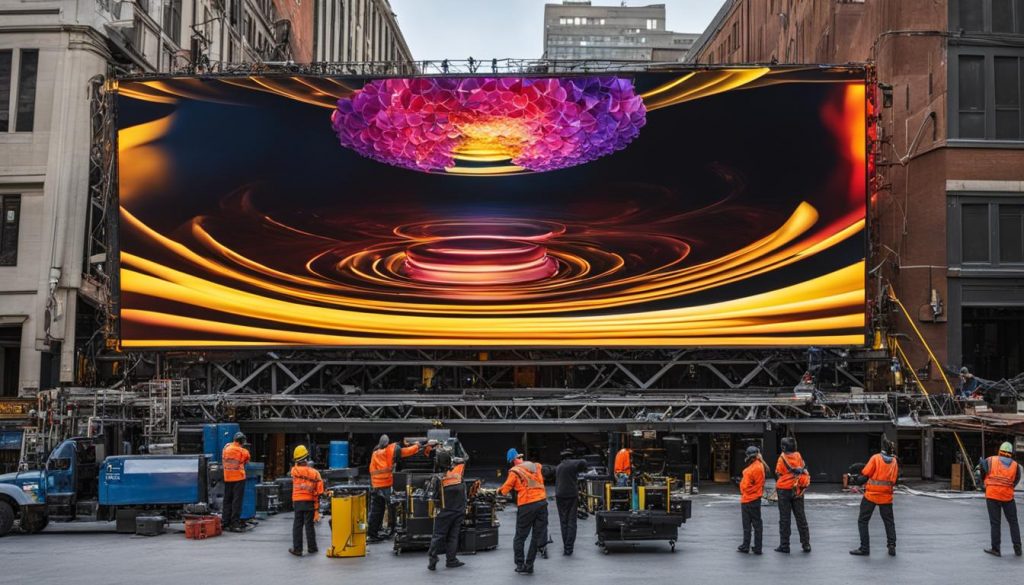 LED screen installation services Cleveland