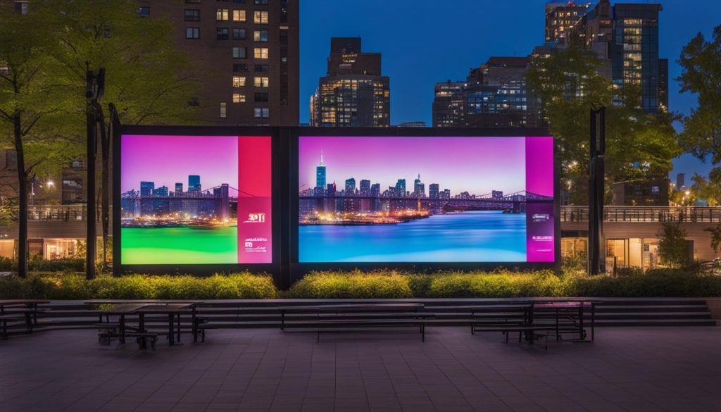 LED screen options