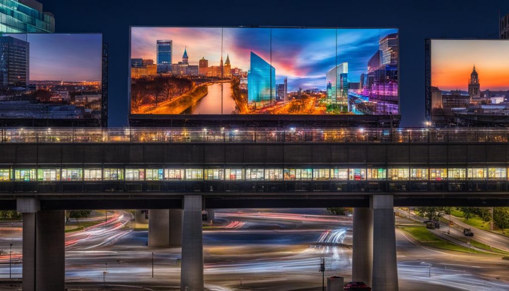 LED screen panels in Harrisburg