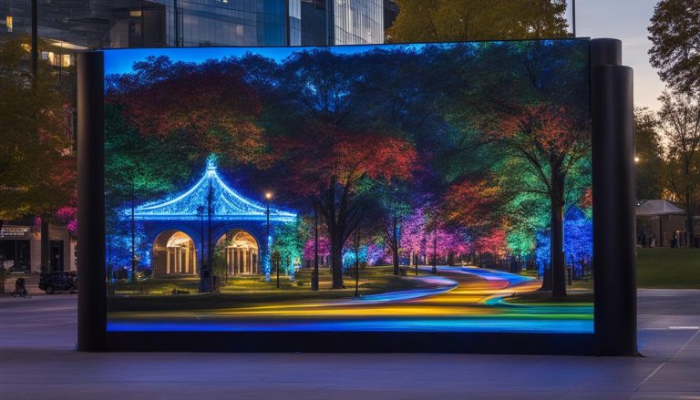 LED screen panels in Lansing