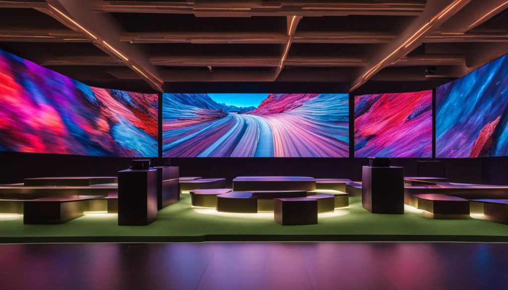 LED video wall display