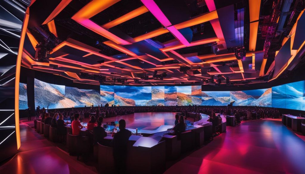 LED video wall for events