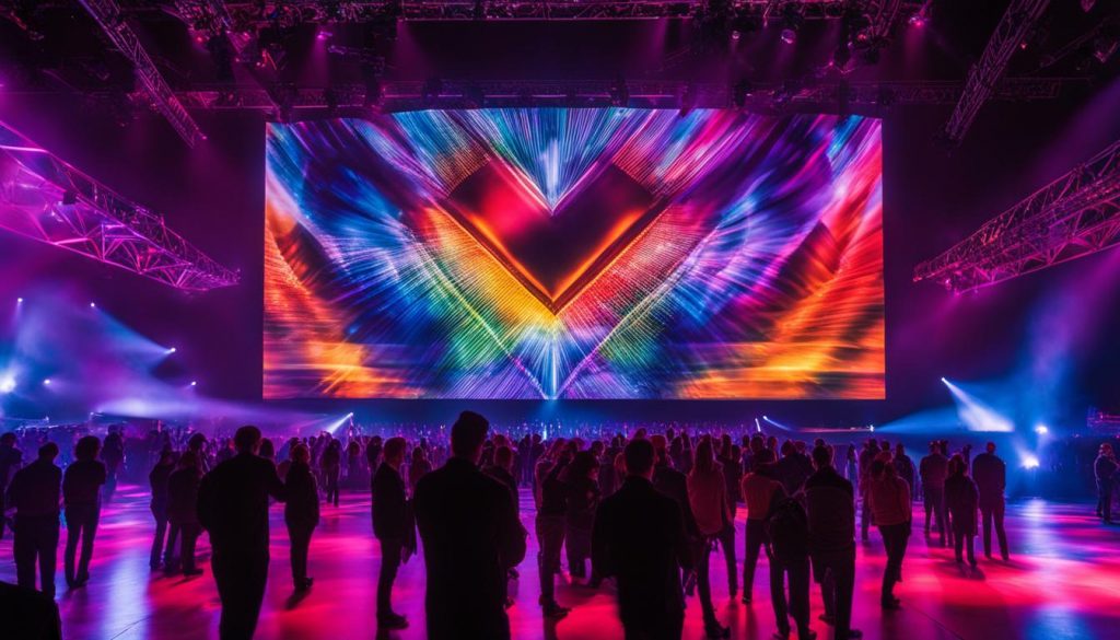 LED video wall for events