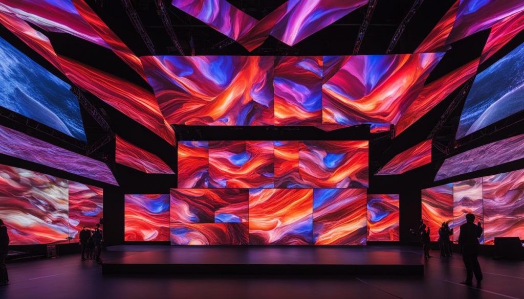 LED video wall installation