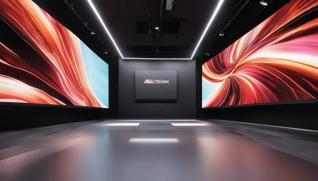 LED video wall installation