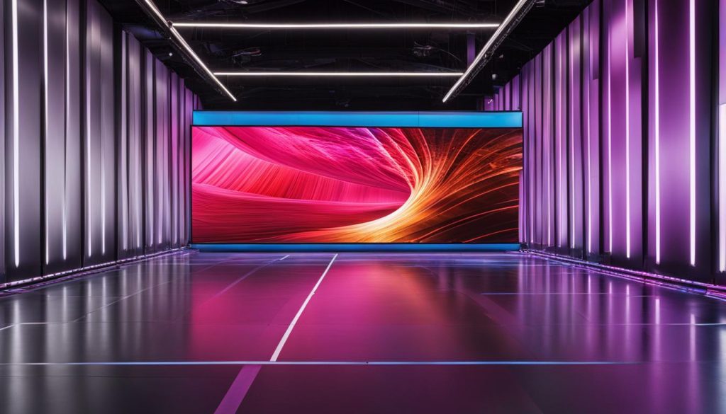 LED video wall installation