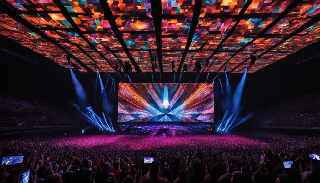 LED video walls for concerts in Clinton Township