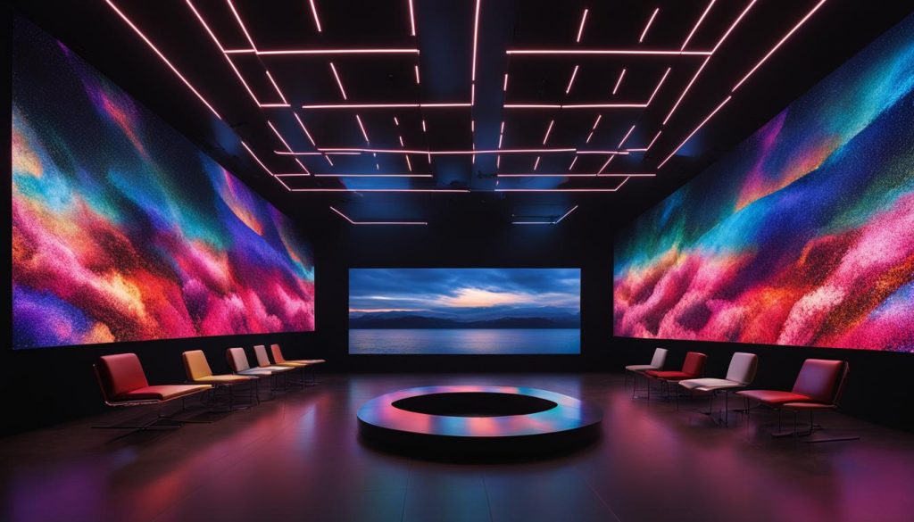 LED video walls for immersive experiences