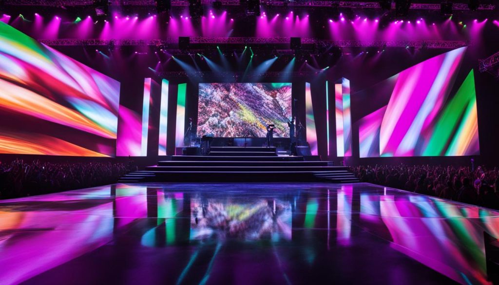 LED video walls for live events