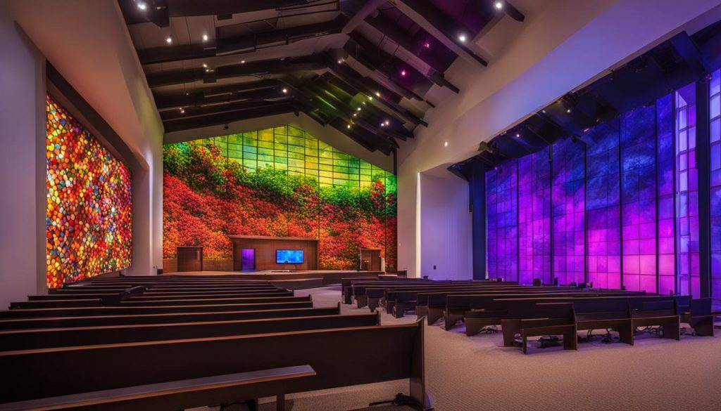 LED wall for church in Aspen Hill