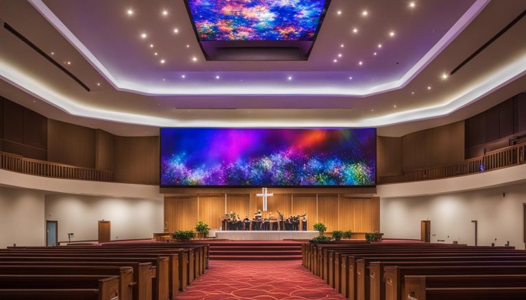 LED wall for church in Bloomington