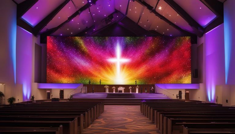 LED wall for church in Bowie