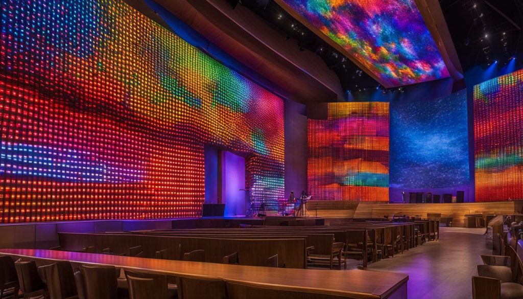 LED wall for church in Chattanooga