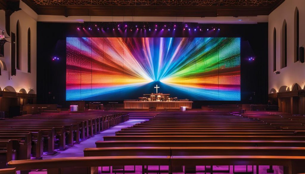 LED wall for church in Coon Rapids