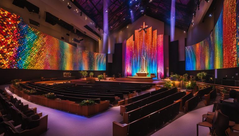 LED wall for church in Duluth