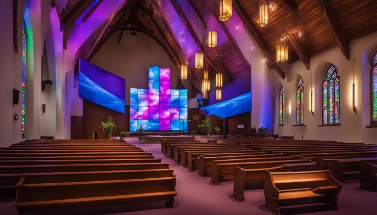 LED wall for church in Eagan