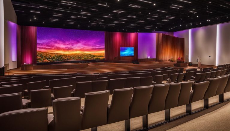 LED wall for church in Eden Prairie