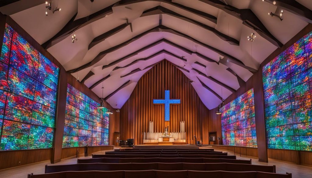 LED wall for church in Ellicott City