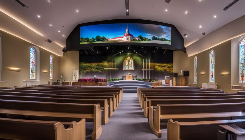 LED wall for church in Essex