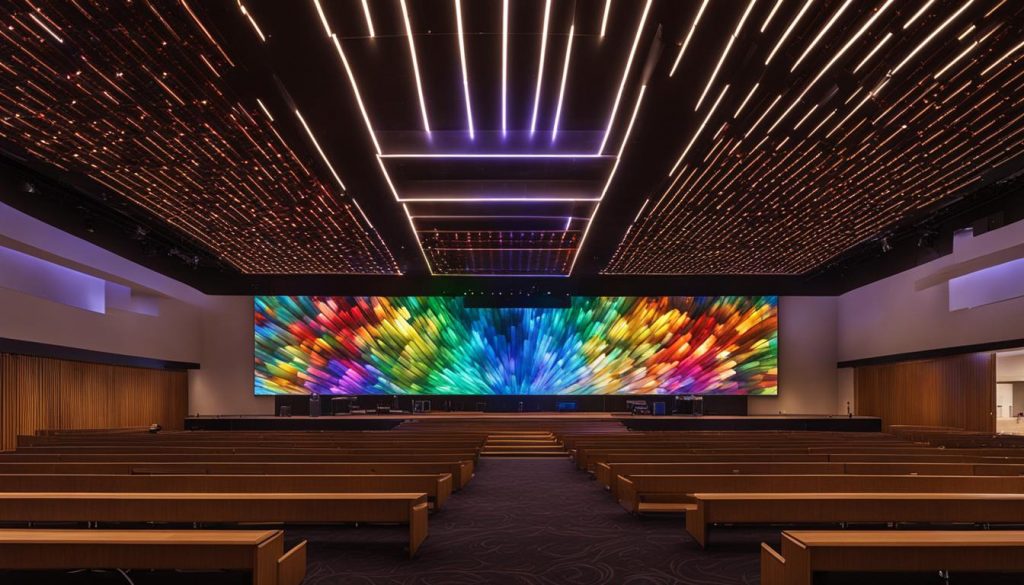 LED wall for church in Farmington Hills