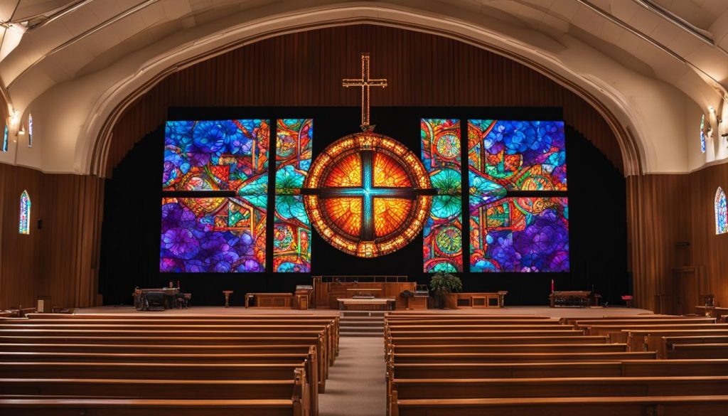 LED wall for church in Flint