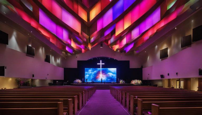 LED wall for church in Franklin