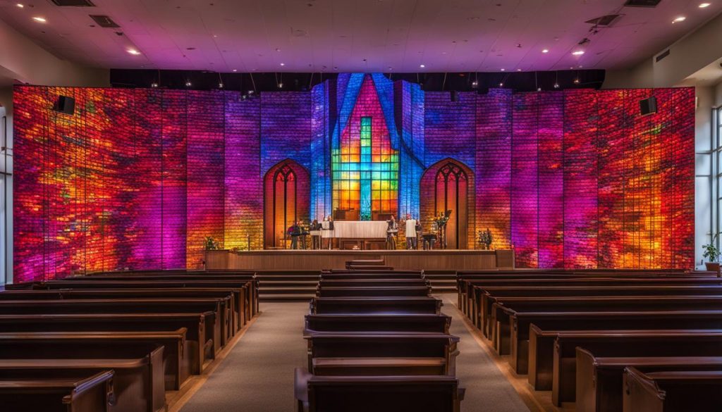 LED wall for church in Frederick