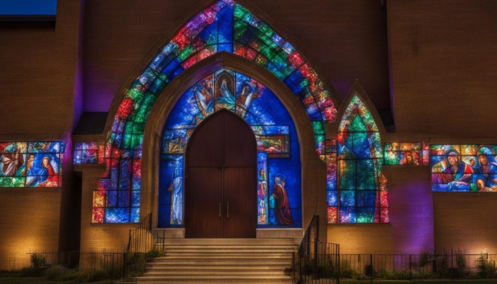 LED wall for church in Germantown