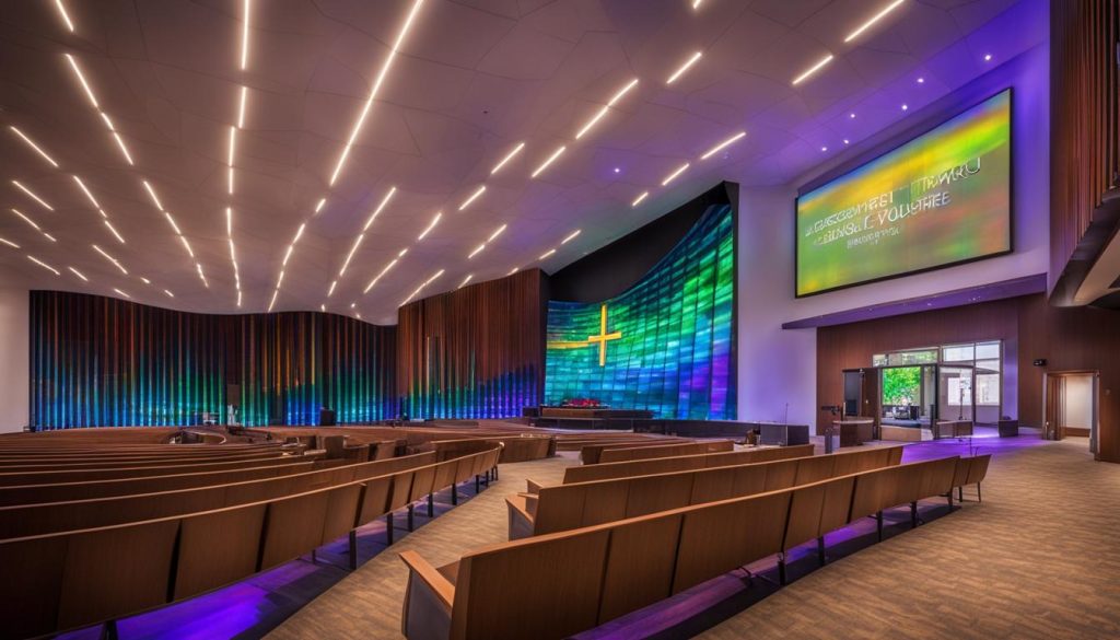 LED wall for church in Harrisburg