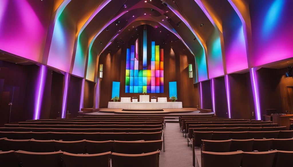 LED wall for church in Kingsport