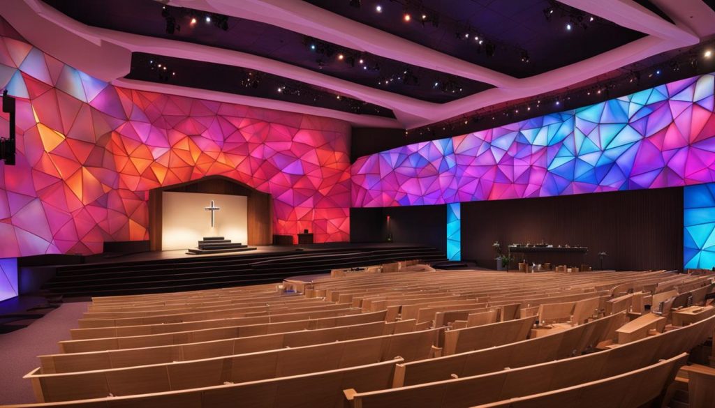 LED wall for church in Kingsport