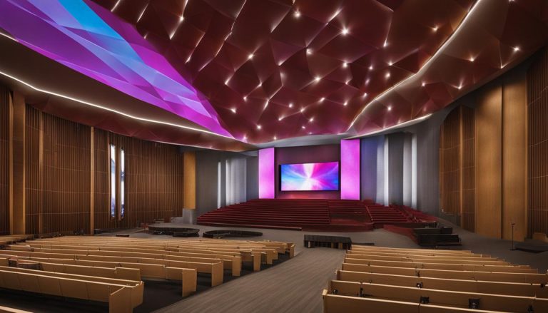 LED wall for church in La Crosse