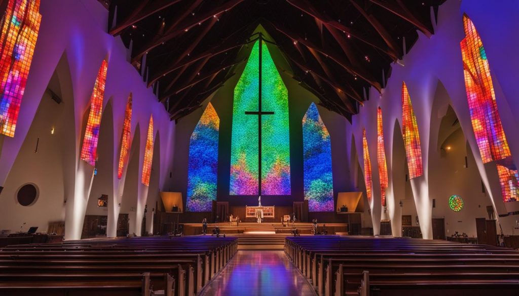 LED wall for church in La Vergne