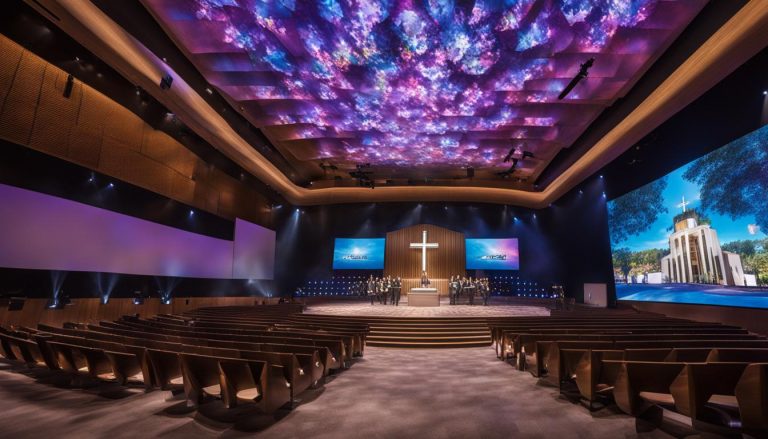 LED wall for church in Lakeville