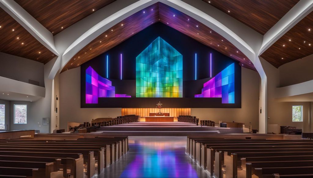 LED wall for church in Lancaster