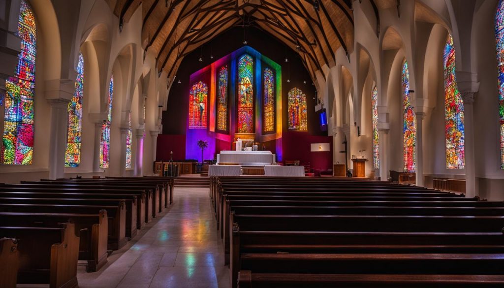 LED wall for church in Lebanon